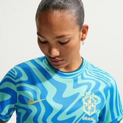 Camiseta Brasil Nike 26/27 Pré-Jogo Feminina - Foto 3