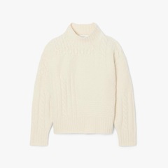 Suéter de Lã de Gola Alta com Efeito Patchwork Lacoste Feminino - Foto 4