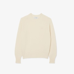 Suéter de Lã Cardada de Malha 3D Lacoste Feminino - Foto 4