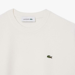 Suéter de Gola Redonda de Algodão de Caimento Relaxado Lacoste Feminino - Foto 5