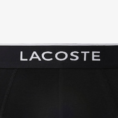 Pacote com 3 cuecas briefs lisas de algodão Lacoste Masculino - Foto 5