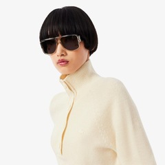 Suéter de Gola Alta de Lã Cardada Lacoste Feminino - Foto 2