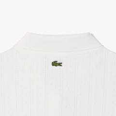 Camiseta Polo Pointelle L.12.D com marca slim fit Feminina - Foto 6