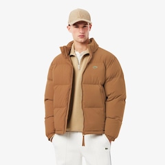 Jaqueta Puffer com Capuz Repelente à Água Lacoste Masculina - Foto 1