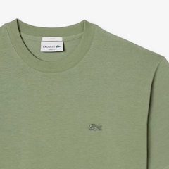 Camiseta de malha pesada de caimento folgado Lacoste Unissex - Foto 5
