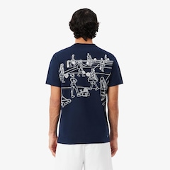 Camiseta de Tênis Ultra Dry Estampada Lacoste Masculina - Foto 2