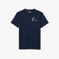 Camiseta de Tênis Ultra Dry Estampada Lacoste Masculina - Foto 3