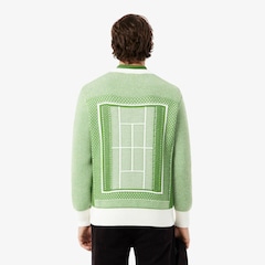 Suéter Jacquard com Gráfico de Quadra de Tênis Lacoste Masculina - Foto 2