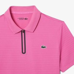 Camiseta Polo Tennis Ultra Dry Stretch com Jacquard Lacoste Masculina - Foto 2