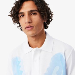 Camiseta Polo Piquet Estampada Classic Fit Lacoste Masculina - Foto 2