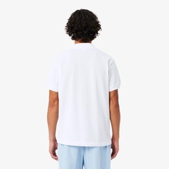 Camiseta Polo Piquet Estampada Classic Fit Lacoste Masculina - Foto 3