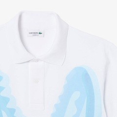 Camiseta Polo Piquet Estampada Classic Fit Lacoste Masculina - Foto 5