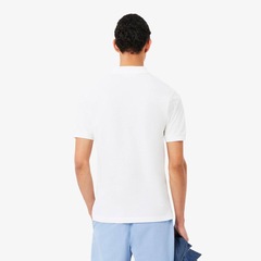 Camiseta Polo Petit Piqué com Bordado Classic Fit Lacoste Masculina - Foto 3