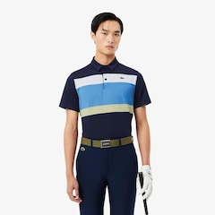 Camiseta Polo Golf Ultra Dry Stretch com Colour-Block Lacoste Masculina - Foto 1