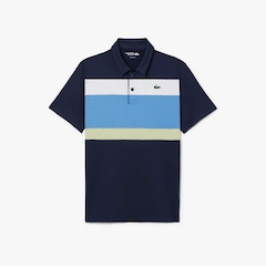 Camiseta Polo Golf Ultra Dry Stretch com Colour-Block Lacoste Masculina - Foto 3