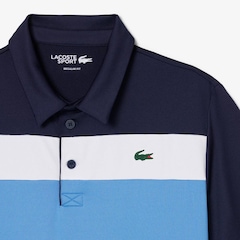 Camiseta Polo Golf Ultra Dry Stretch com Colour-Block Lacoste Masculina - Foto 4