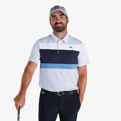 Camiseta Polo Golf Ultra Dry Stretch com Colour-Block Lacoste Masculina - Foto 1