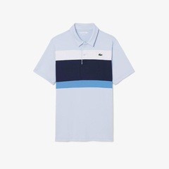 Camiseta Polo Golf Ultra Dry Stretch com Colour-Block Lacoste Masculina - Foto 2