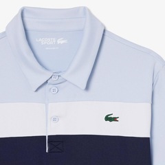 Camiseta Polo Golf Ultra Dry Stretch com Colour-Block Lacoste Masculina - Foto 3