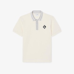 Camiseta Polo de Modelagem Clássica com Distintivo — Fabricada na França Lacoste Masculina - Foto 3
