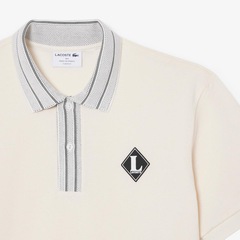 Camiseta Polo de Modelagem Clássica com Distintivo — Fabricada na França Lacoste Masculina - Foto 4