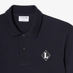 Camiseta Polo de Modelagem Clássica com Distintivo — Fabricada na França Lacoste Masculina - Foto 4