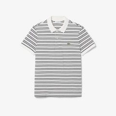 Camiseta Polo em Petit Piqué Listrada Classic Fit Lacoste Masculina - Foto 3