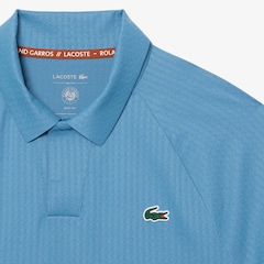 Camiseta Polo Lacoste de Algodão com Detalhe Rendado Modelagem reta Masculina - Foto 2