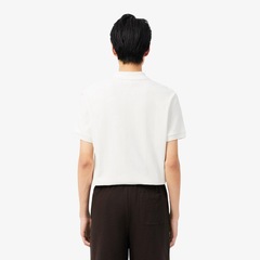 Camiseta Polo Lacoste de malha canelada Modelagem clássica Masculina - Foto 2