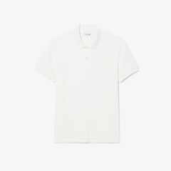 Camiseta Polo Lacoste de malha canelada Modelagem clássica Masculina - Foto 3