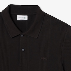 Camiseta Polo Lacoste de malha canelada Modelagem clássica Masculina - Foto 4