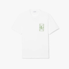 Camiseta de Malha Pesada Bordada Lacoste Masculina - Foto 1
