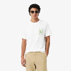 Camiseta de Malha Pesada Bordada Lacoste Masculina - Foto 2