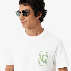 Camiseta de Malha Pesada Bordada Lacoste Masculina - Foto 3