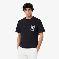 Camiseta de Malha Pesada Bordada Lacoste Masculina - Foto 1