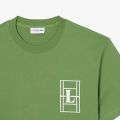 Camiseta de Malha Pesada Bordada Lacoste Masculina - Foto 4