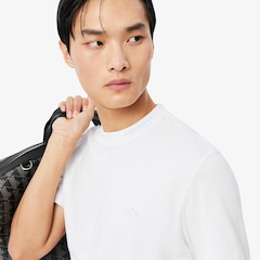 Camiseta piqué com marca de jacquard Lacoste Masculina - Foto 3