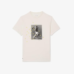 Camiseta Lacoste Tennis x Novak Djokovic Gráfica Masculina - Foto 3