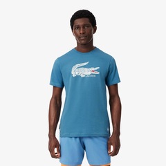 Camiseta de Tênis Edição Roland-Garros Lacoste Masculina - Foto 1