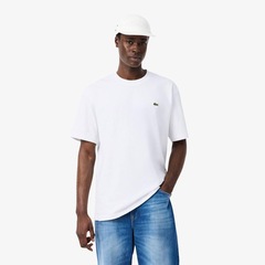 Camiseta de malha de algodão pesado Lacoste Masculina - Foto 2
