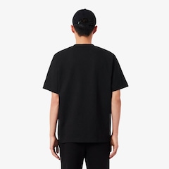 Camiseta de malha de algodão pesado Lacoste Masculina - Foto 4