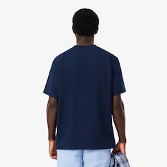 Camiseta de malha de algodão pesado Lacoste Masculina - Foto 2