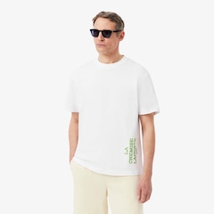 Camiseta de Algodão Estampada Modelagem ampla Lacoste Masculina - Foto 1