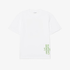 Camiseta de Algodão Estampada Modelagem ampla Lacoste Masculina - Foto 4