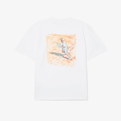 Camiseta de Algodão Estampada Modelagem ampla Lacoste Masculina - Foto 5