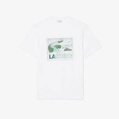 Camiseta de Algodão Estampada Lacoste Masculina - Foto 2