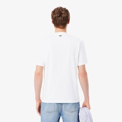 Camiseta de Algodão Estampada Lacoste Masculina - Foto 4