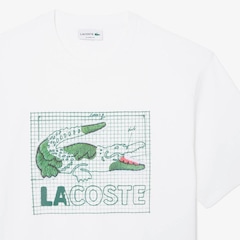 Camiseta de Algodão Estampada Lacoste Masculina - Foto 5