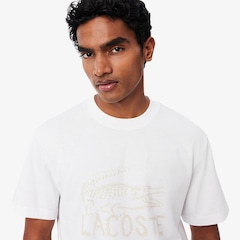Camiseta de Algodão Estampada Lacoste Masculina - Foto 3