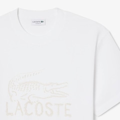 Camiseta de Algodão Estampada Lacoste Masculina - Foto 5